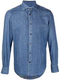 ETRO джинсовая рубашка на пуговицах