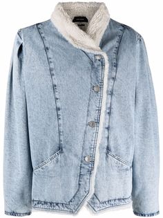 Isabel Marant двубортный пиджак с эффектом потертости