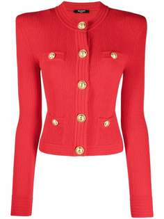 Balmain кардиган в рубчик