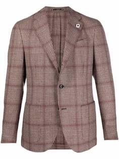 Lardini однобортный пиджак в клетку