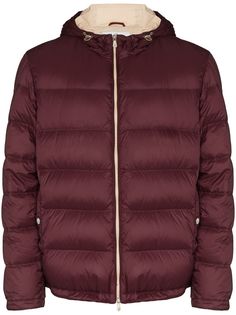 Brunello Cucinelli пуховик с капюшоном