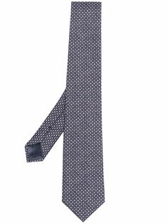 Emporio Armani галстук с геометричным принтом