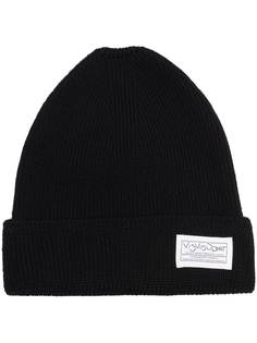 visvim logo-patch ribbed beanie