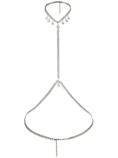 Alessandra Rich crystal-embellished body chain
