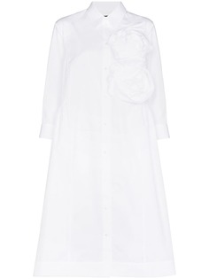 Simone Rocha ruched flower applique dress
