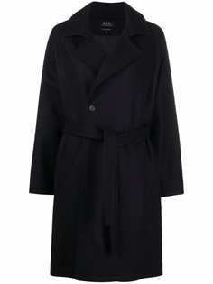 A.P.C. tied-waist coat