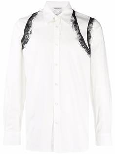 Alexander McQueen рубашка с длинными рукавами и абстрактным принтом