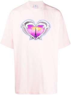 VETEMENTS heart print crew neck T-shirt