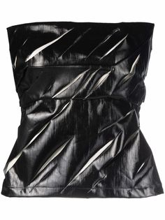 Rick Owens глянцевый топ без бретелей