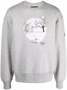 Société Anonyme graphic-print organic cotton sweatshirt