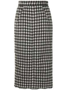 Nº21 checked pencil skirt