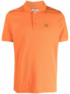 Kenzo Tiger patch polo shirt