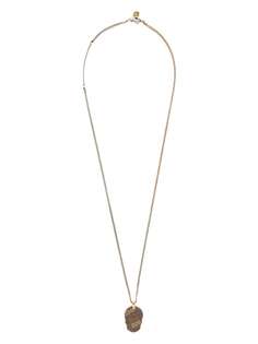 Alexander McQueen AM SKULL TAG NECKLACE METALLIC