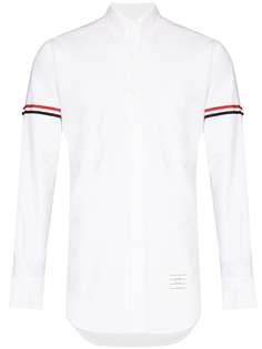 Thom Browne TB CLASSIC GG ARMBAND OXFORD LS SHT WHT