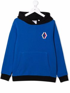 Marcelo Burlon County Of Milan Kids two-tone logo-embroidered hoodie