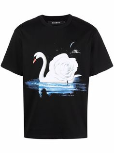 MISBHV Night Swan-print T-shirt