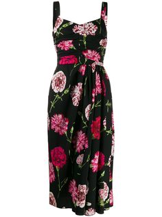 Dolce & Gabbana платье миди с принтом