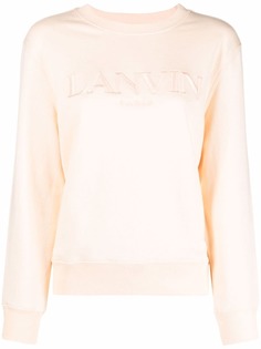 LANVIN logo-embroidered sweatshirt