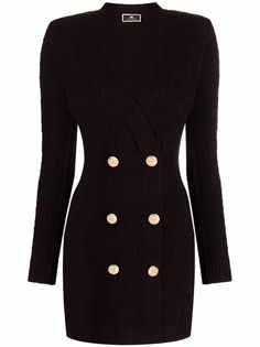 Elisabetta Franchi button-detail minidress