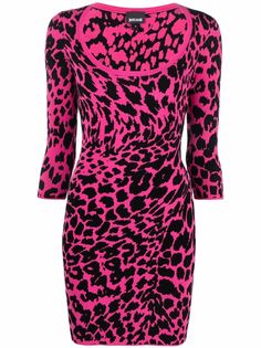 Just Cavalli knitted leopard dress