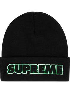 Supreme шапка бини с логотипом