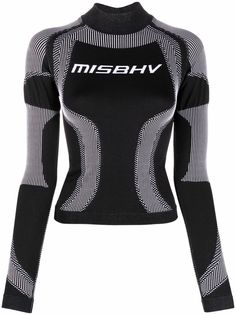 MISBHV logo-print mock neck