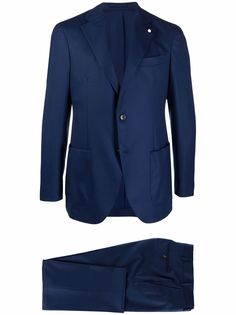 LUIGI BIANCHI MANTOVA notched-lapels two-piece single-breasted suit