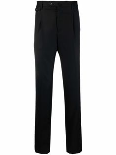 Pt01 pleat-detail virgin-wool tailored trousers