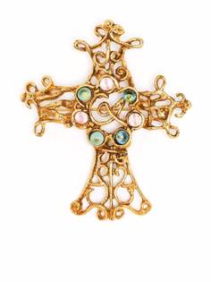Christian Lacroix Pre-Owned брошь 1990-х годов с кристаллами