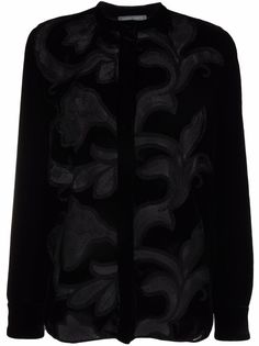 Alberta Ferretti рубашка с кружевом