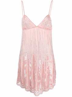 Blumarine платье мини с пайетками