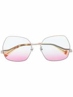 Gucci Eyewear массивные солнцезащитные очки с эффектом градиента