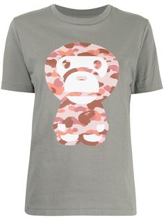 A BATHING APE® футболка с камуфляжным логотипом