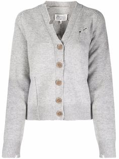 Maison Margiela кардиган с эффектом потертости