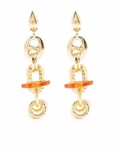 Gas Bijoux позолоченные серьги-подвески Prato