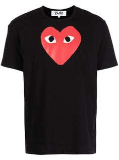 Comme Des Garçons Play футболка с логотипом