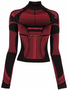 MISBHV logo-print half-zip top