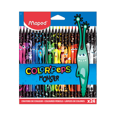 Карандаши Colorpeps Black Monster cosmic 24 цвета Maped