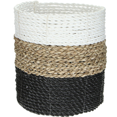 Корзина декоративная Rattan Grand Deco д 18 см 18 см полосатая