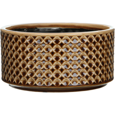 Кашпо плошка Ter steege Thies горчичный 20х20х10 см