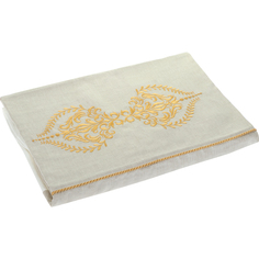 Комплект постельного белья Ecocotton Hanzade кремовый с золотым Евро