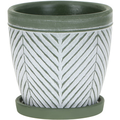 Горшок для цветов In color с поддоном диаметр 12 см