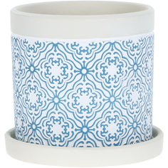 Горшок для цветов In color с поддоном диаметр 14 см