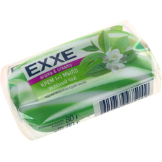 Крем -мыло Exxe зеленый чай 80 г зеленое