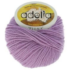 Пряжа Adelia "FIONA" 50% шерсть, 50% акрил №208 сиреневый - 10 мотков по 50 г