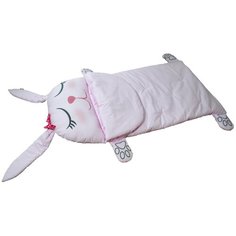 Конверт-мешок ДоММой спальный Зайчик 145 см розовый