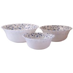 Набор салатников "нормандия" 3 пр.: салатник 17,5 см, 20 см, 22,5 см Chinbull