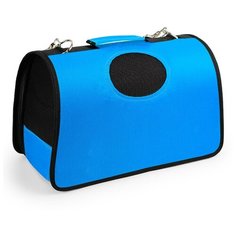 Переноска Lilli Pet Roma для животных, размер M, 42х22х27см, синяя