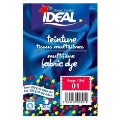 Краска IDEAL MULTIFIBRE для полиамида, хлопка, льна, вискозы, шерсти и шелка, красная