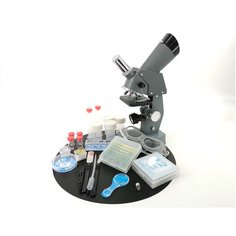 Микроскоп 100x300x1000 EDU-TOYS MS008 серый/черный